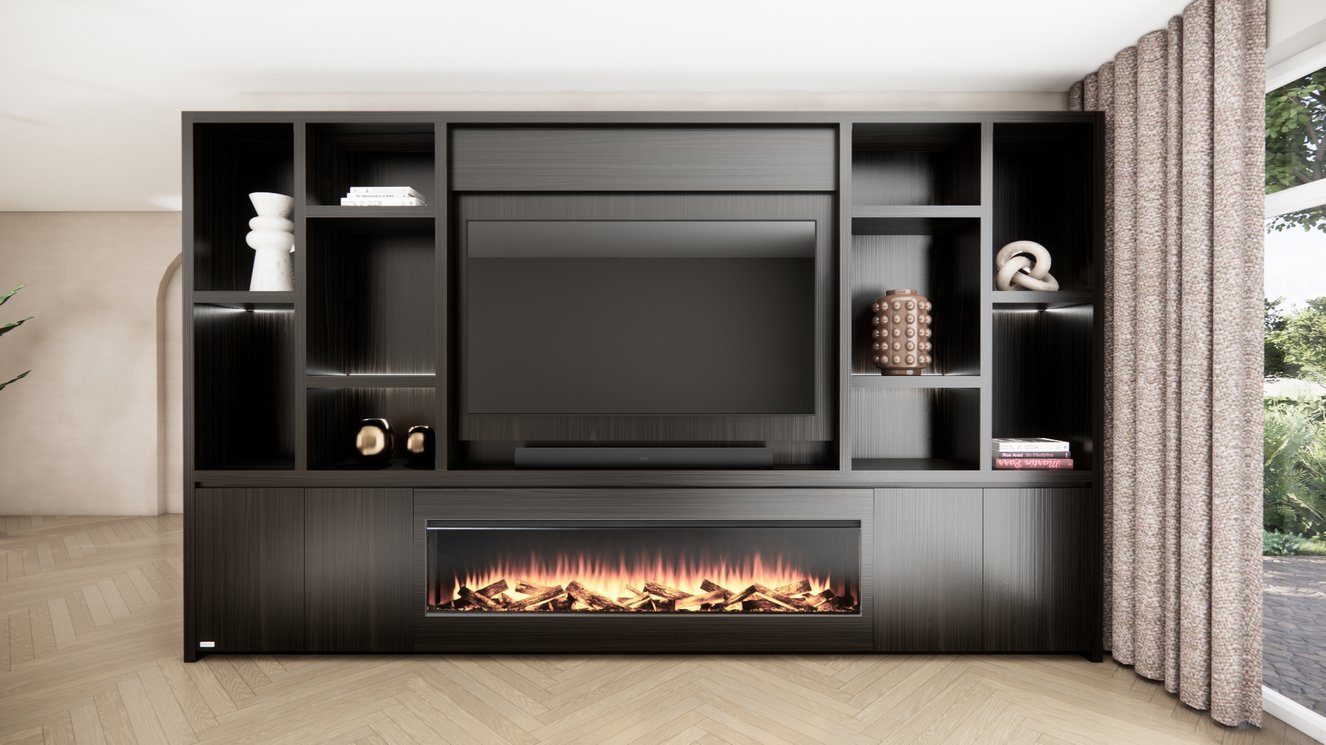 Cinewall	Hudson King-size 350-410	cm Eiken British	Fires