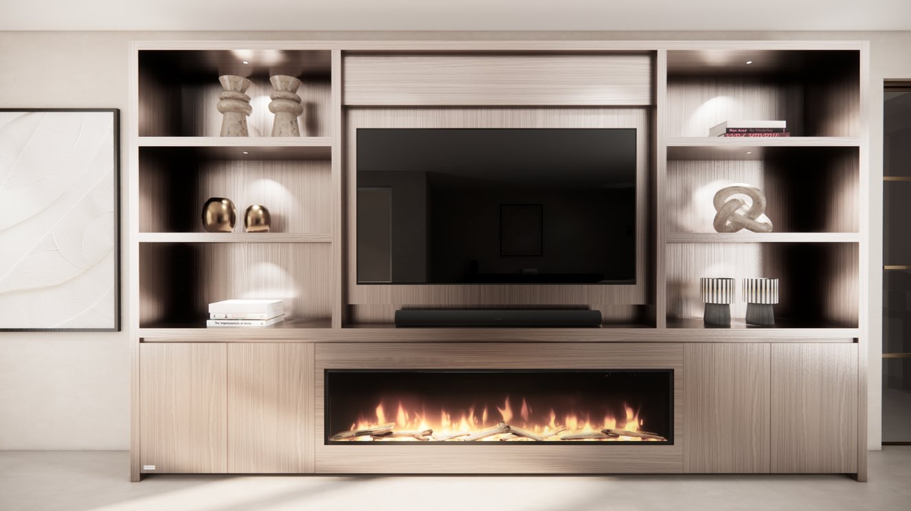 Cinewall	Andrew King-size 350-410	cm Eiken Dimplex