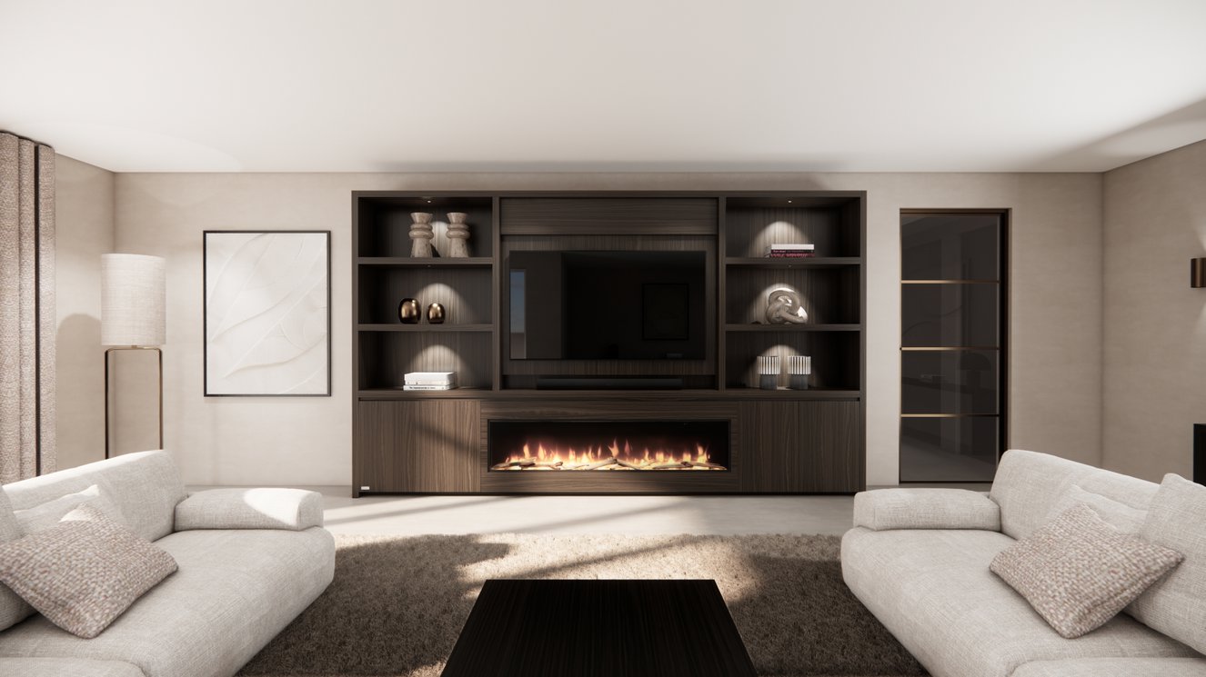 Cinewall	Andrew King-size 350-410	cm Eiken Dimplex