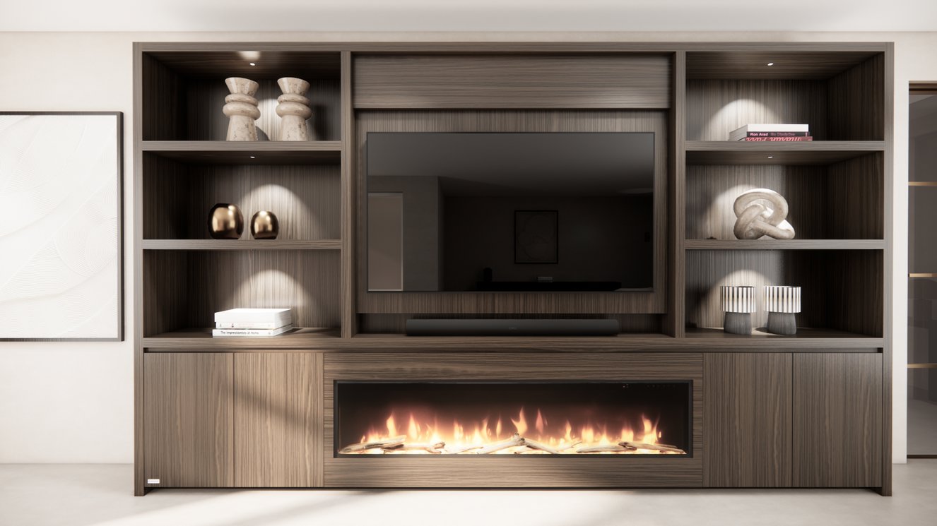 Cinewall	Andrew King-size 350-410	cm Eiken Dimplex