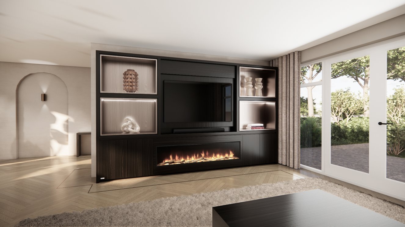 Cinewall	Grace King-size 350-410	cm Eiken Dimplex