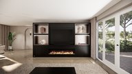 Grace Cinewall King-size 350-410 cm Eiken Dimplex 74inch