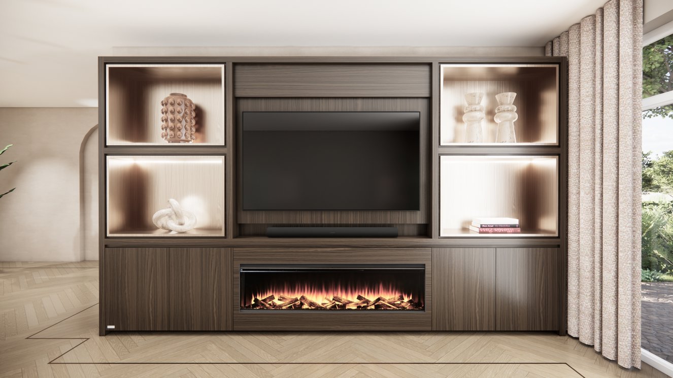 Cinewall	Grace King-size 350-410	cm Eiken British	Fires