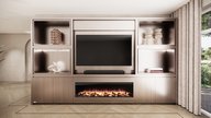 Grace Cinewall King-size 350-410 cm Eiken British Fires 1600