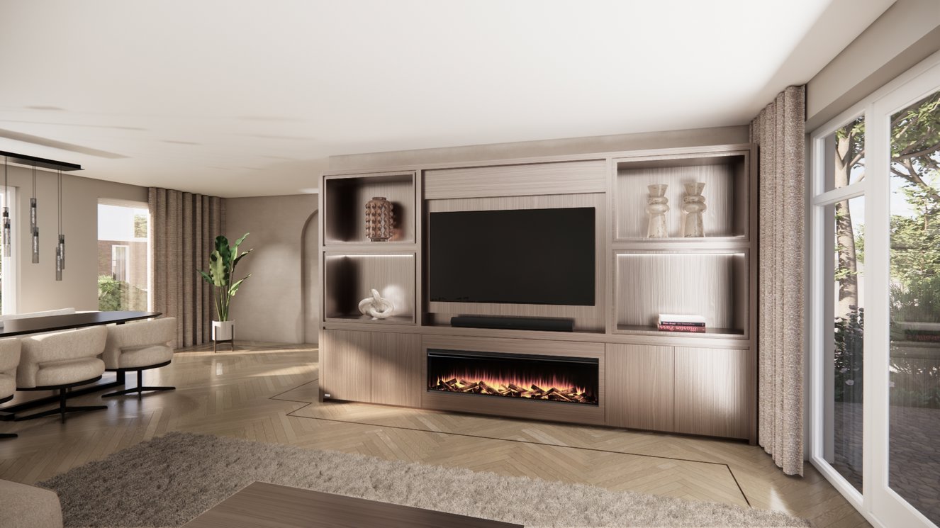 Cinewall	Grace King-size 350-410	cm Eiken British	Fires