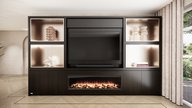 Grace Cinewall King-size 350-410 cm Eiken British Fires 1600
