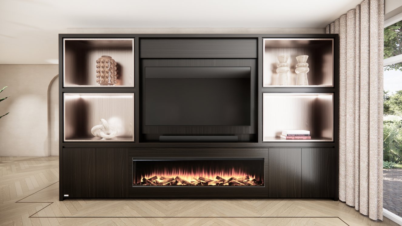 Cinewall	Grace King-size 350-410	cm Eiken British	Fires