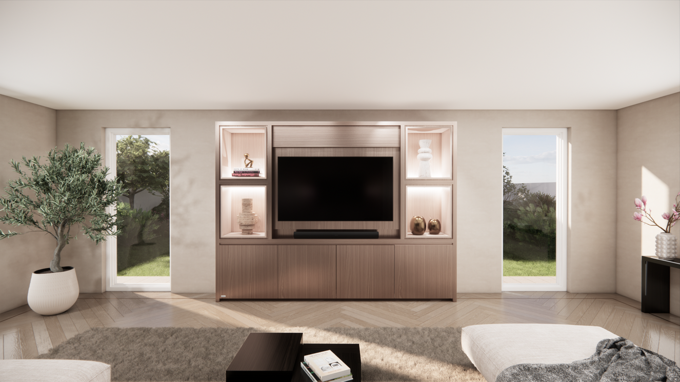 Cinewall	Grace Queen-size 280-340	cm Eiken