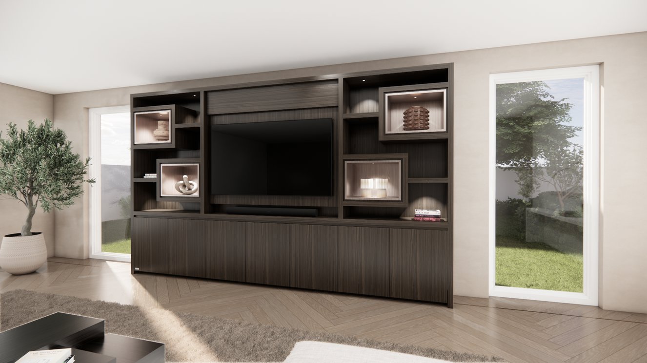 Cinewall	Monroe King-size 350-410	cm Eiken