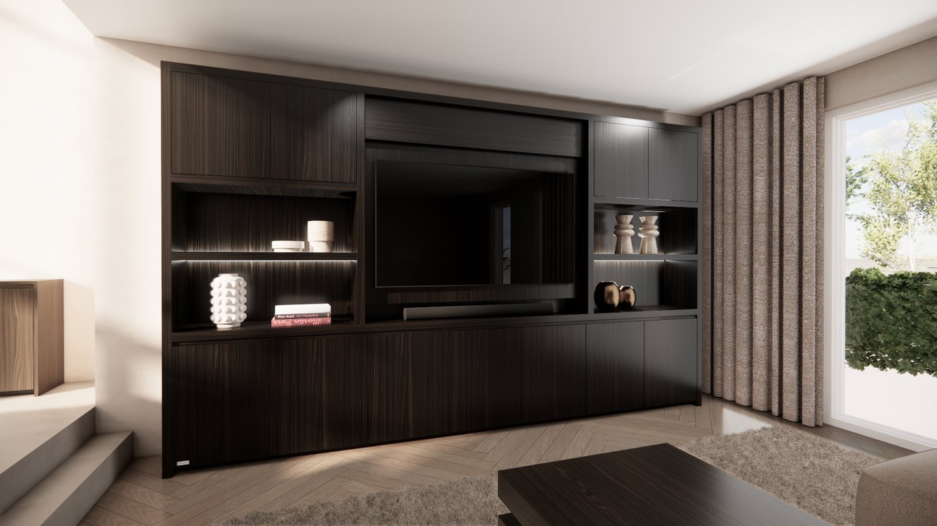 Cinewall	Franklin King-size 350-410	cm Eiken