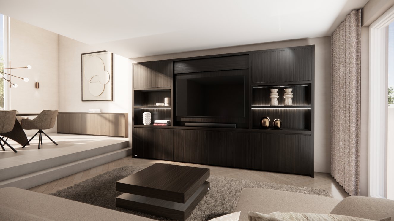 Cinewall	Franklin King-size 350-410	cm Eiken