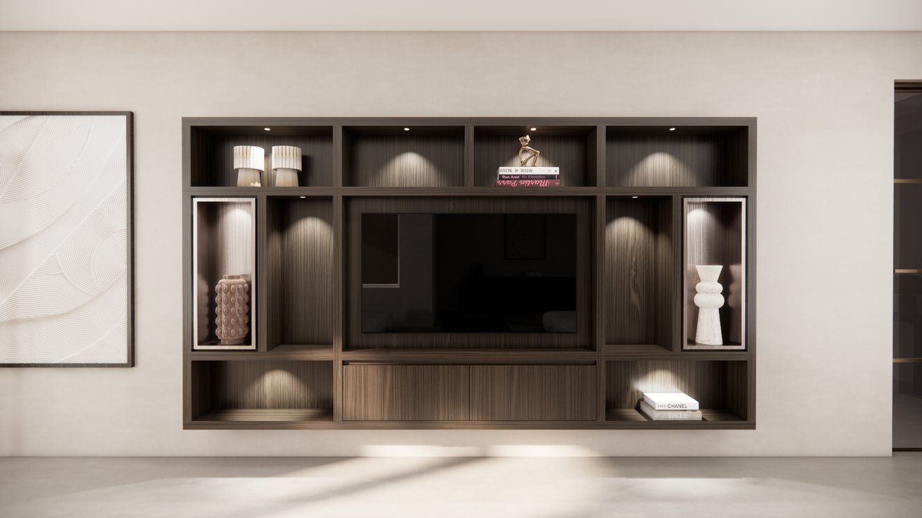 Cinewall	Como Colorbox Hangend Eiken Grande b330xh180cm