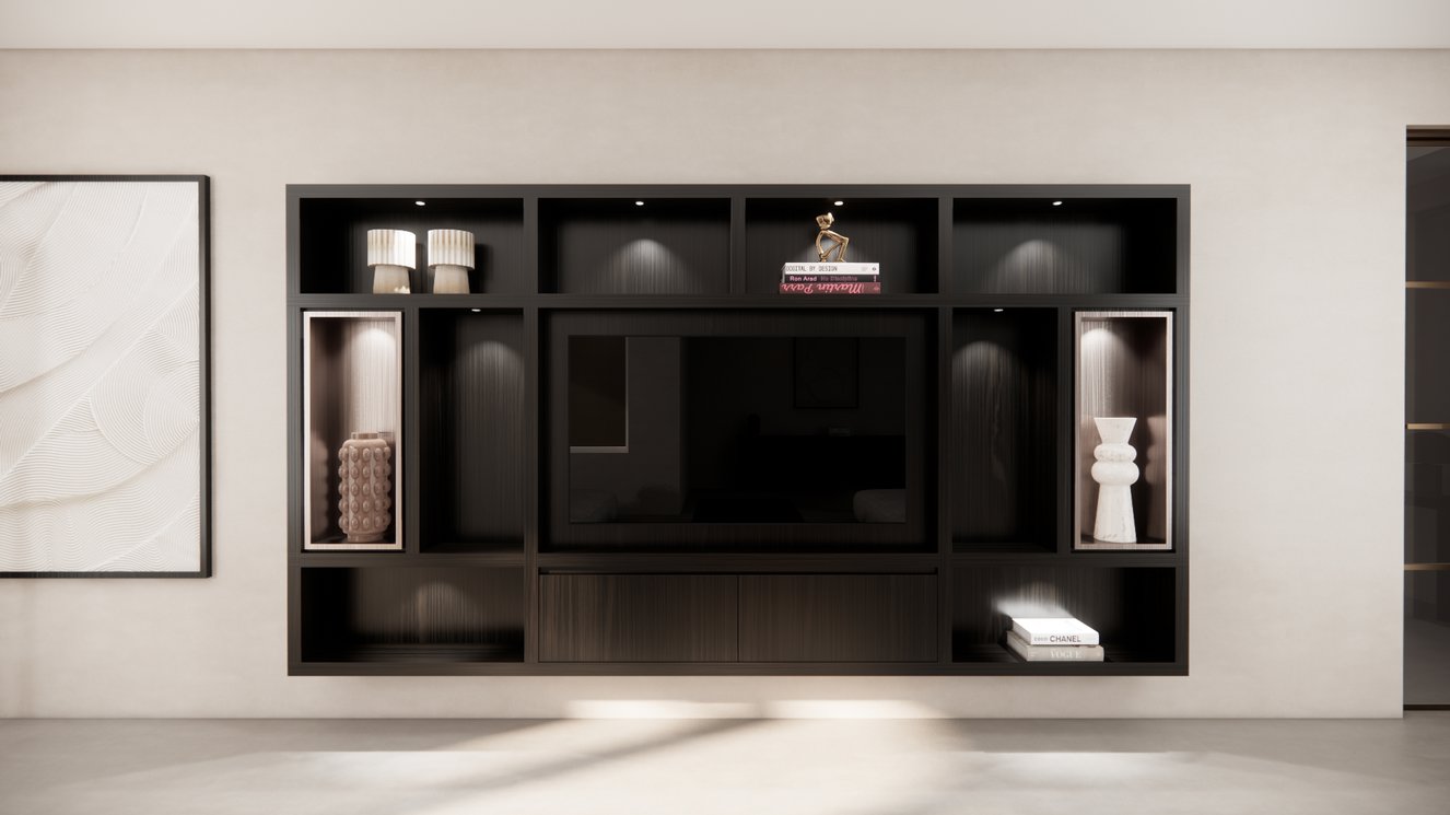 Cinewall	Como Colorbox Hangend Eiken Grande b330xh180cm