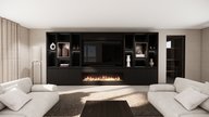 Cole Cinewall Royal-size 420-480 cm Eiken Dimplex 74 Inch