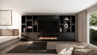 Hudson Cinewall Royal-size 420-480 cm Eiken Dimplex 74 Inch