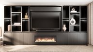 Hudson Cinewall Royal-size 420-480 cm Eiken Dimplex 50 Inch