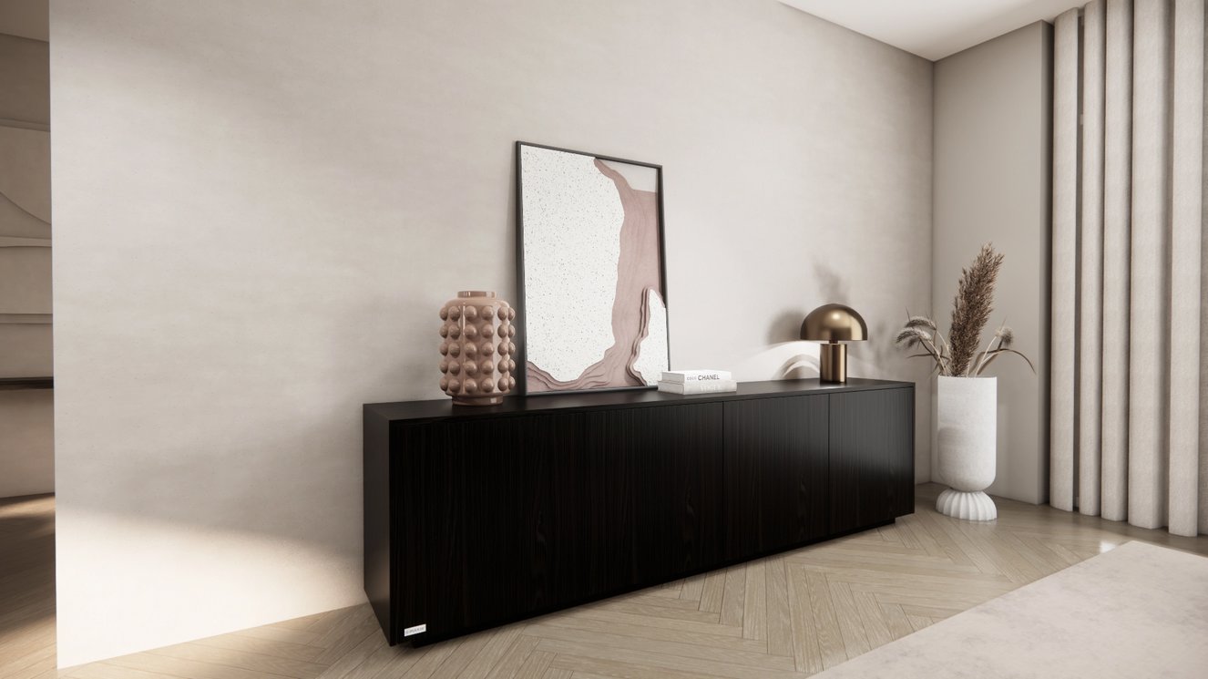 Johnson Dressoir 4-deurs Staand Eiken