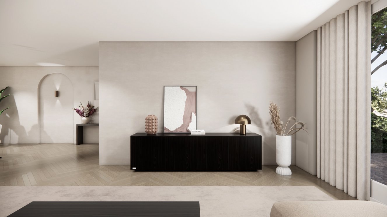 Johnson Dressoir 4-deurs Staand Eiken