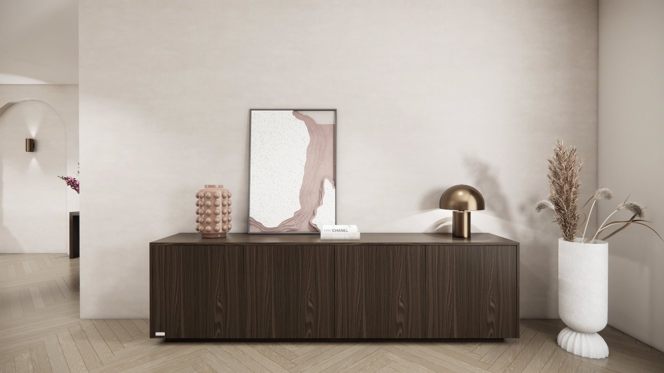 Johnson Dressoir 4-deurs Staand Eiken