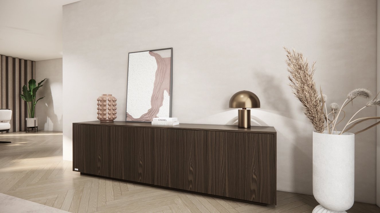 Johnson Dressoir 4-deurs Staand Eiken