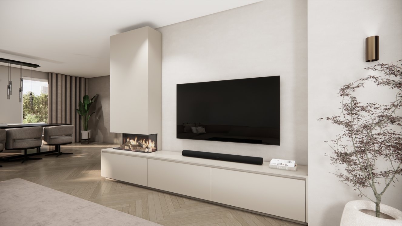 Tv-Meubel	Mason British	Fires	870 3-kleppen Chimney Classic