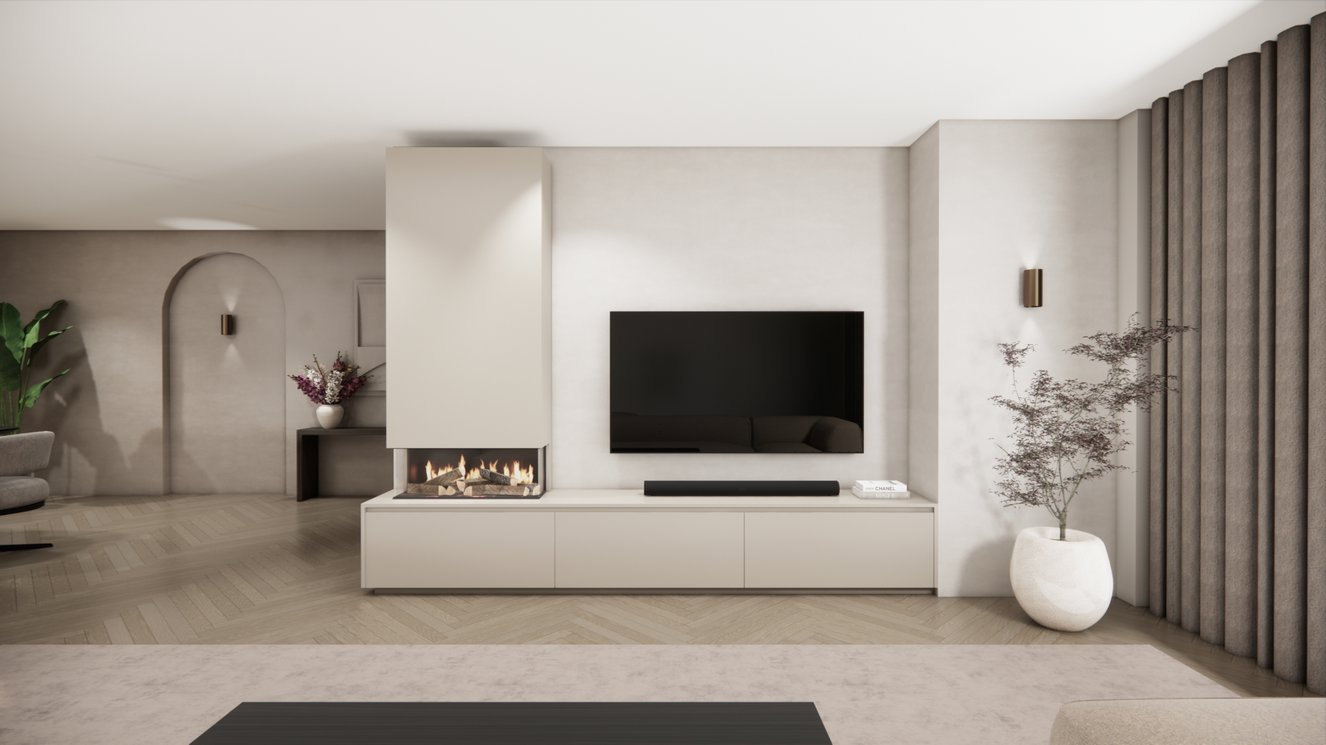 Tv-Meubel	Mason British	Fires	870 3-kleppen Chimney Classic