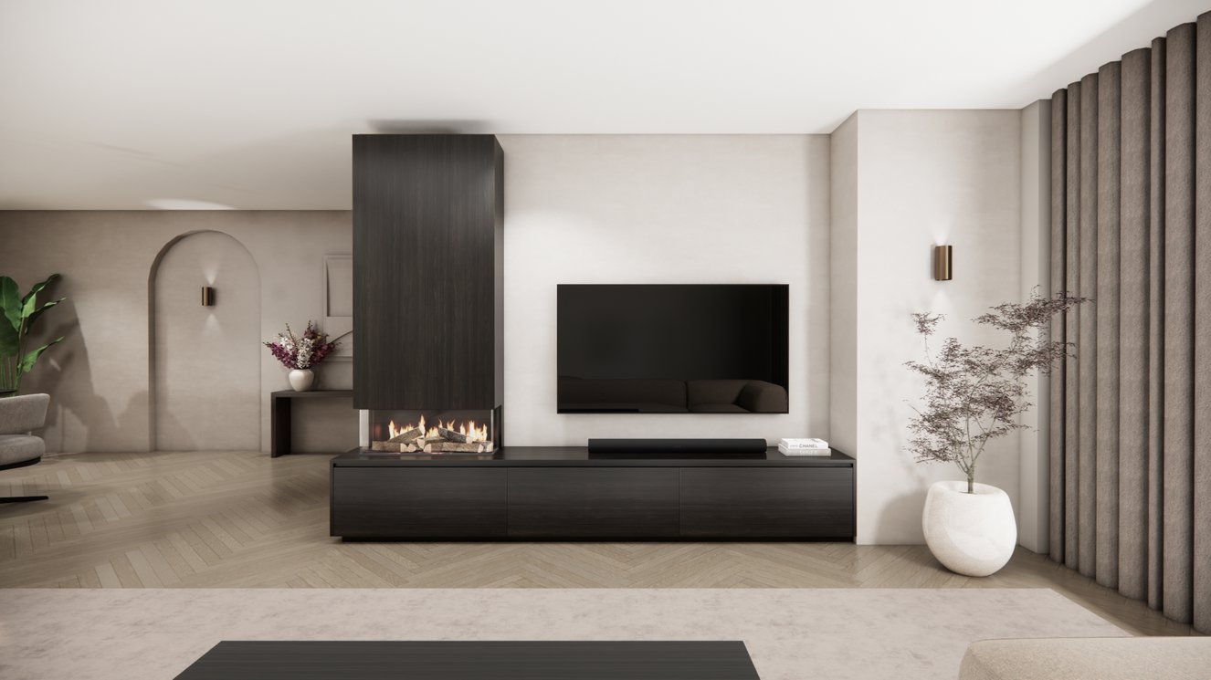 Tv-Meubel	Mason British	Fires	870 3-kleppen Chimney Classic