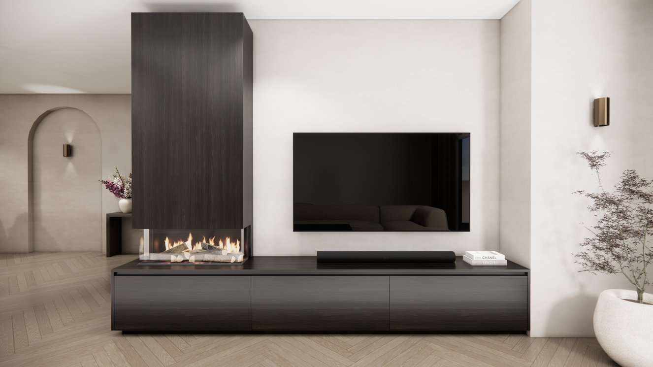 Tv-Meubel	Mason British	Fires	870 3-kleppen Chimney Classic