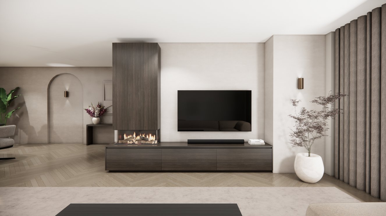 Tv-Meubel	Mason British	Fires	870 3-kleppen Chimney Classic