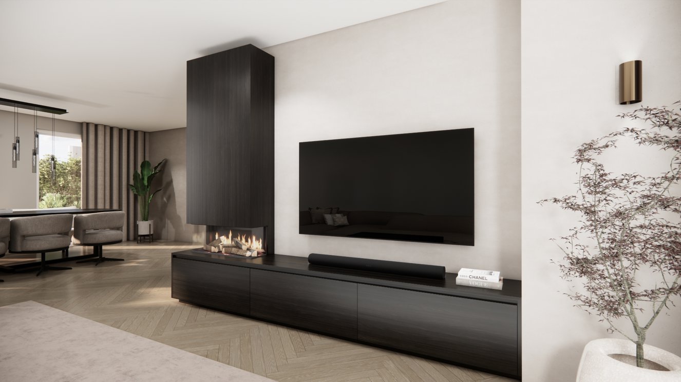 Tv-Meubel	Mason British	Fires	870 3-kleppen Chimney Classic