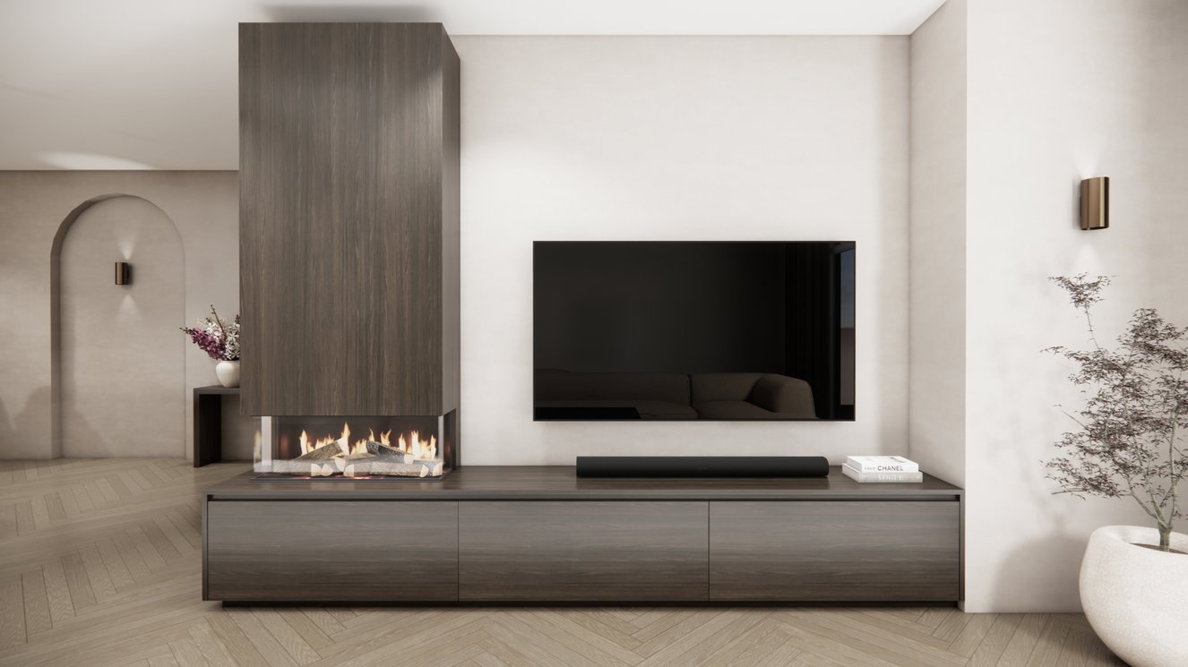 Tv-Meubel	Mason British	Fires	870 3-kleppen Chimney Classic