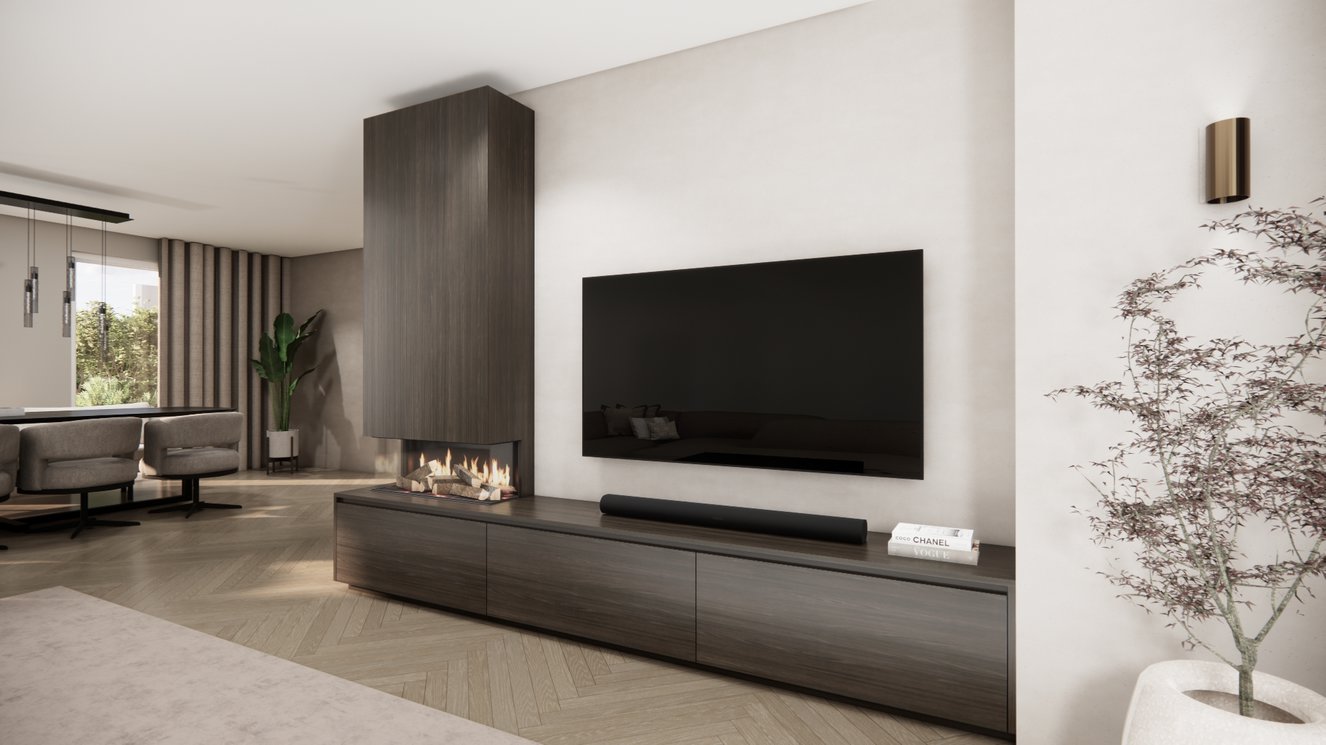 Tv-Meubel	Mason British	Fires	870 3-kleppen Chimney Classic