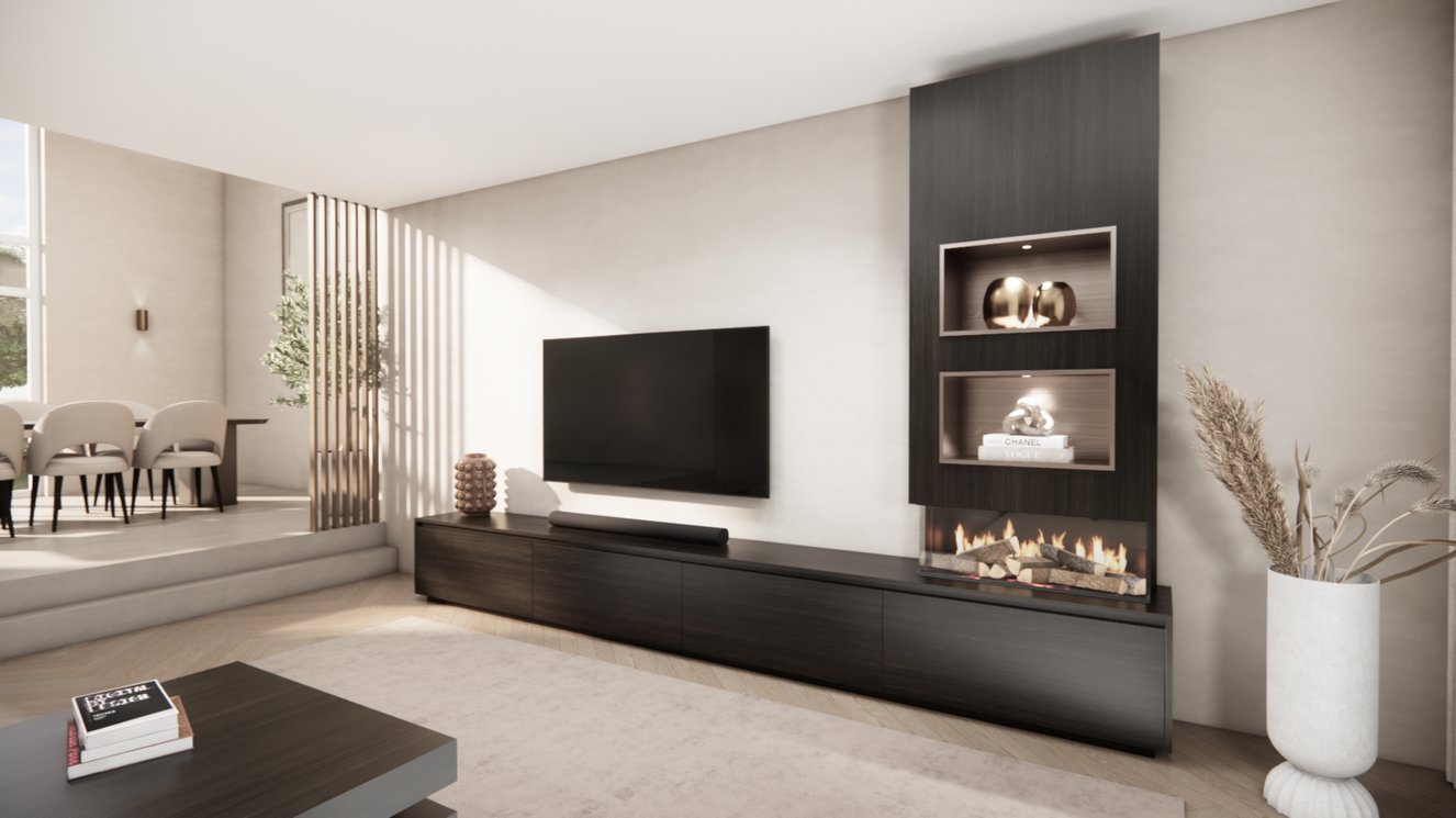 Tv-Meubel	Mason British	Fires	870 4-kleppen Chimney Excellent