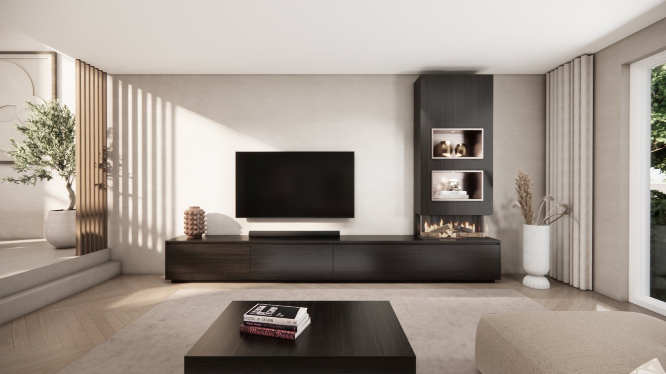 Tv-Meubel	Mason British	Fires	870 4-kleppen Chimney Excellent