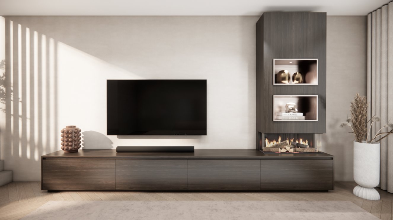 Tv-Meubel	Mason British	Fires	870 4-kleppen Chimney Excellent