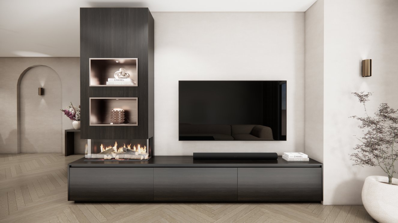 Tv-Meubel	Mason British	Fires	870 3-kleppen Chimney Excellent