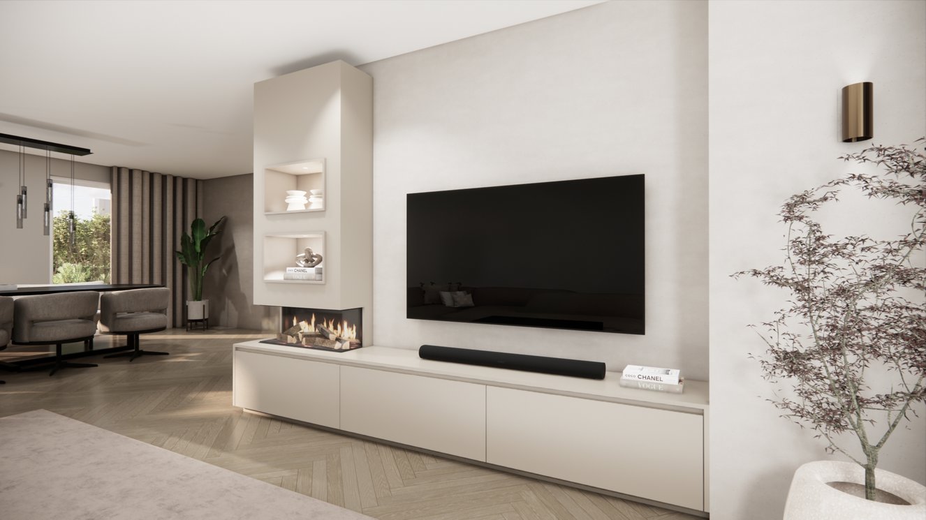 Tv-Meubel	Mason British	Fires	870 3-kleppen Chimney Excellent