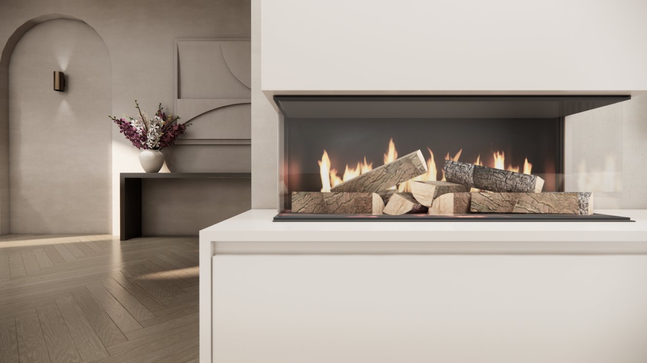 Tv-Meubel	Mason British	Fires	870 3-kleppen Chimney Grand