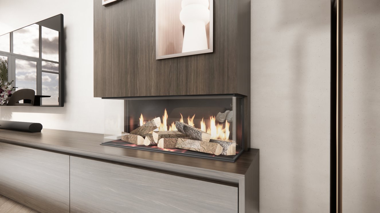 Tv-Meubel	Mason British	Fires	870 4-kleppen Chimney Majestic