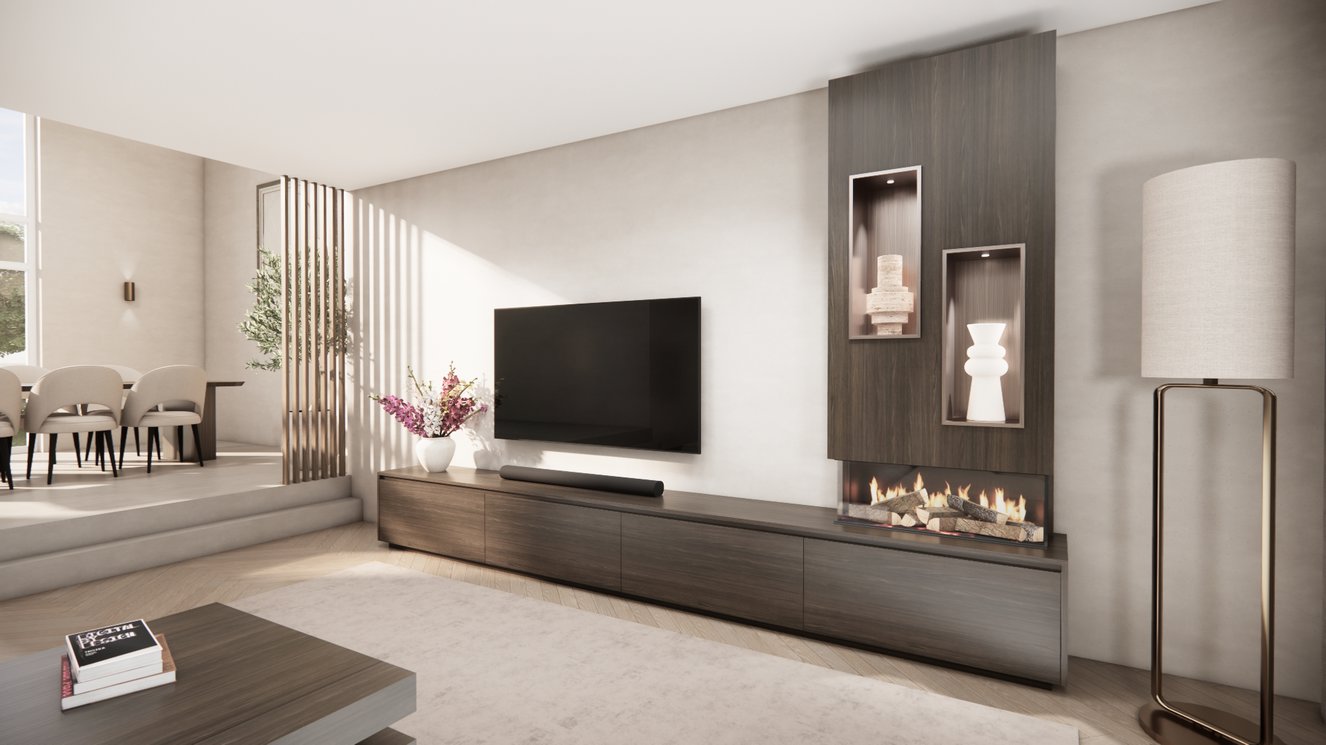 Tv-Meubel	Mason British	Fires	870 4-kleppen Chimney Majestic