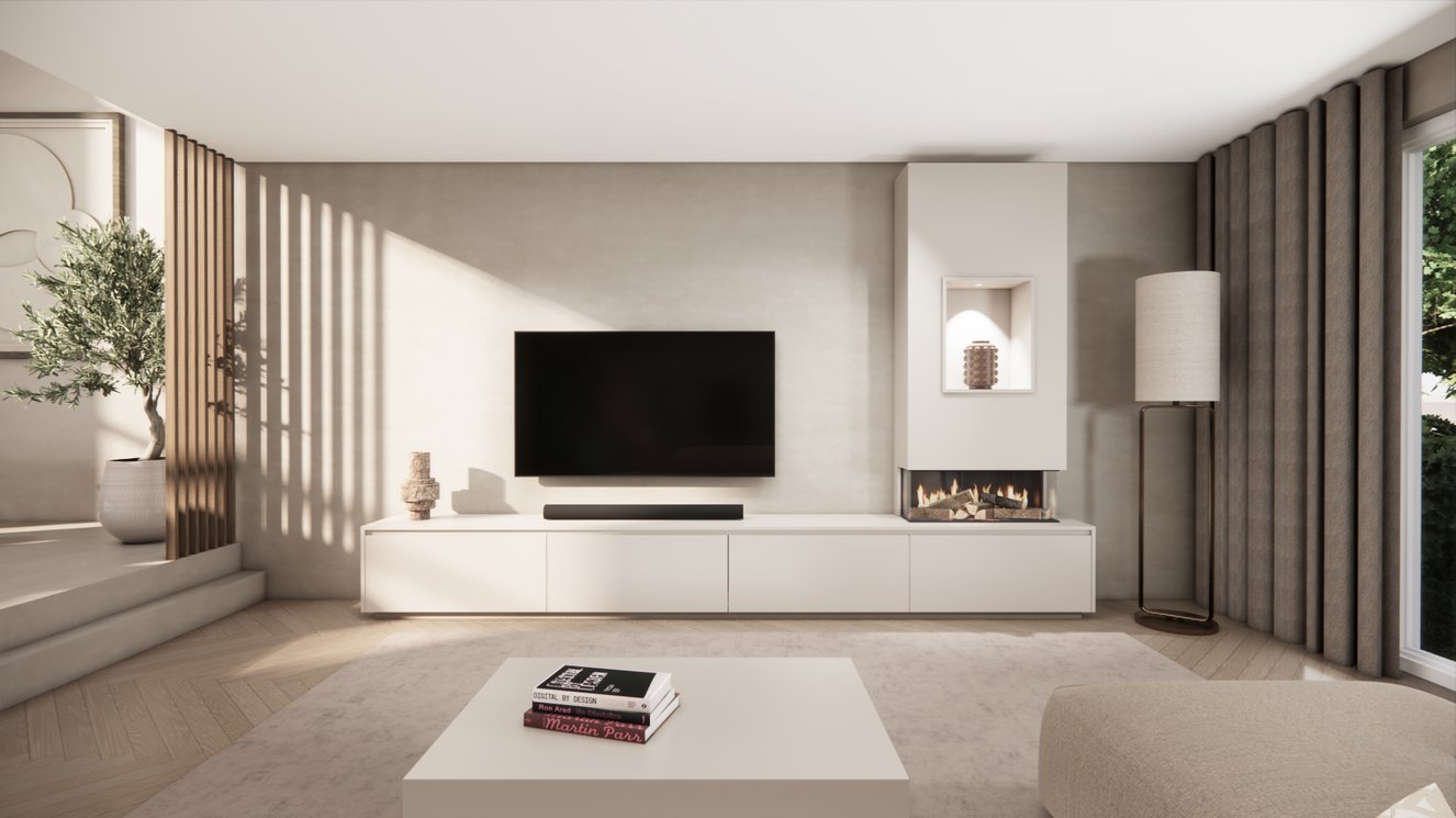 Tv-Meubel	Mason British	Fires	870 4-kleppen Chimney Grand