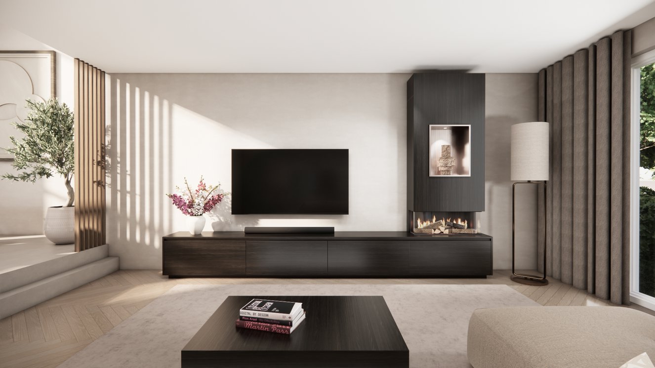 Tv-Meubel	Mason British	Fires	870 4-kleppen Chimney Grand