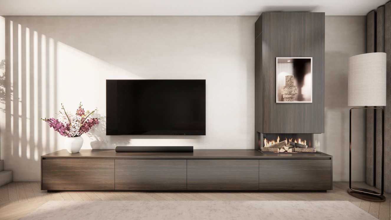 Tv-Meubel	Mason British	Fires	870 4-kleppen Chimney Grand