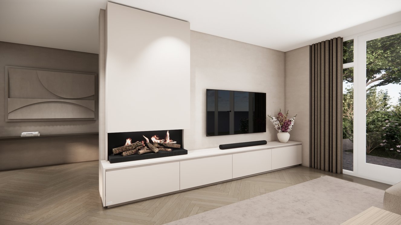 Tv-Meubel	Mason Kalfire	E55 4-kleppen Chimney Classic