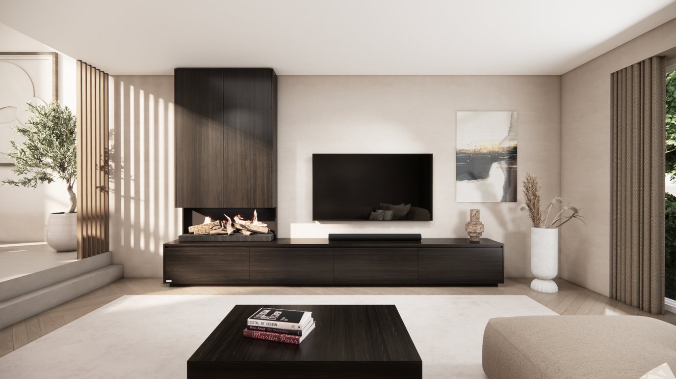 Tv-Meubel	Mason Kalfire	E55 4-kleppen Chimney Royal