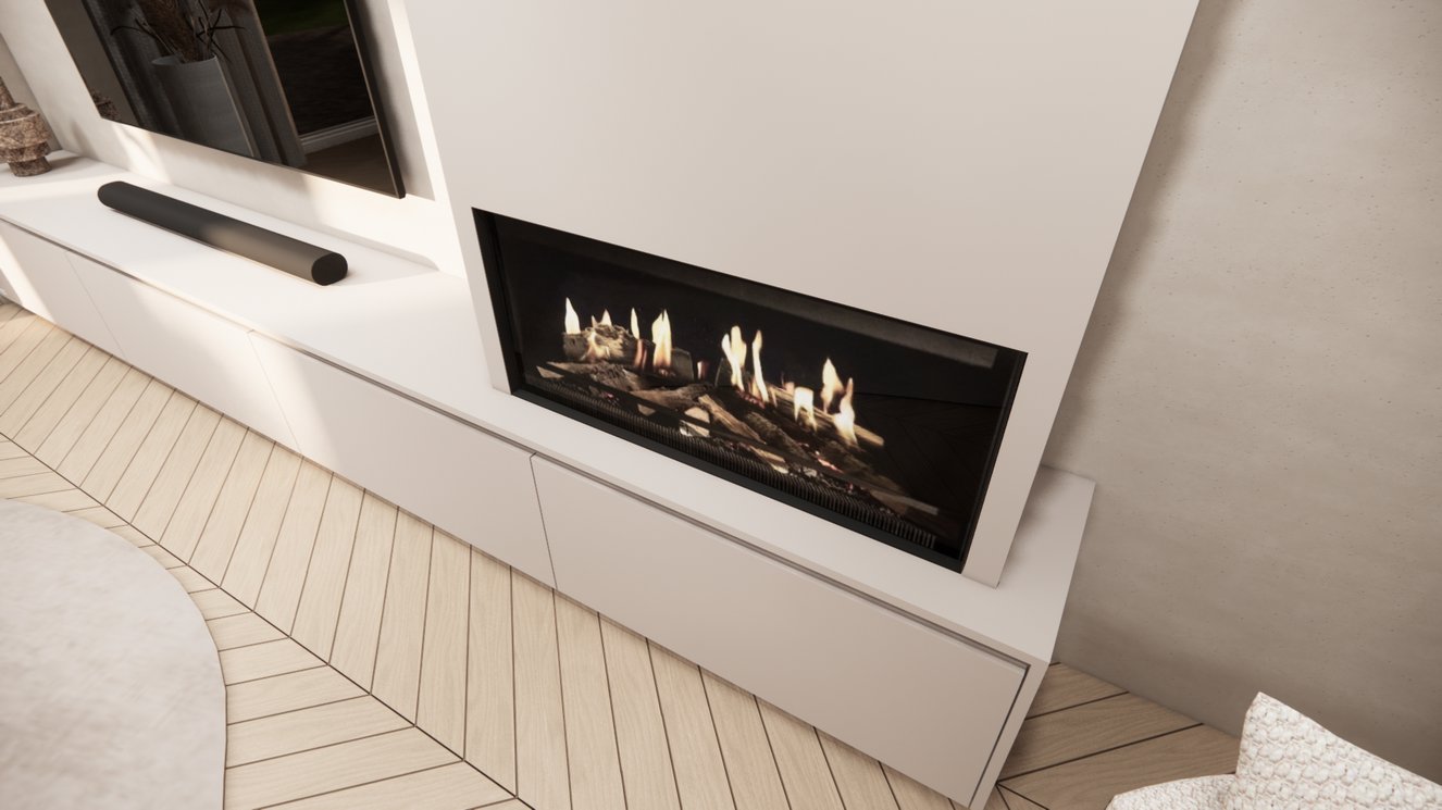 Tv-Meubel	Mason Kalfire	E-ONE	100F 4-kleppen Chimney Classic