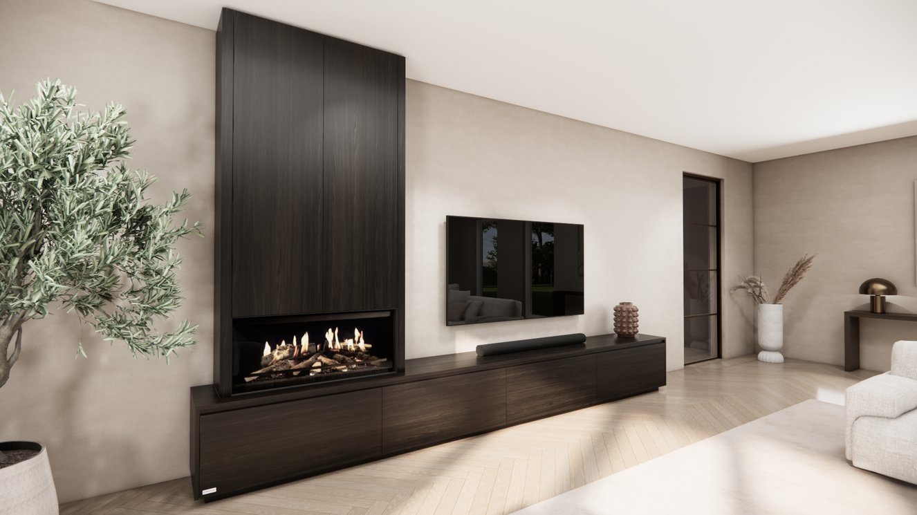 Tv-Meubel	Mason Kalfire	E-ONE	100F 4-kleppen Chimney Royal