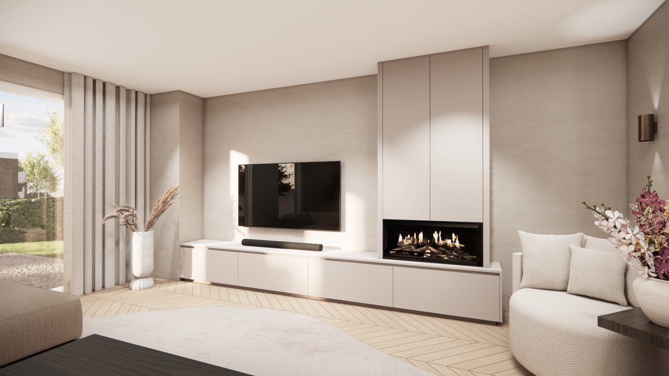 Tv-Meubel	Mason Kalfire	E-ONE	100F 4-kleppen Chimney Royal