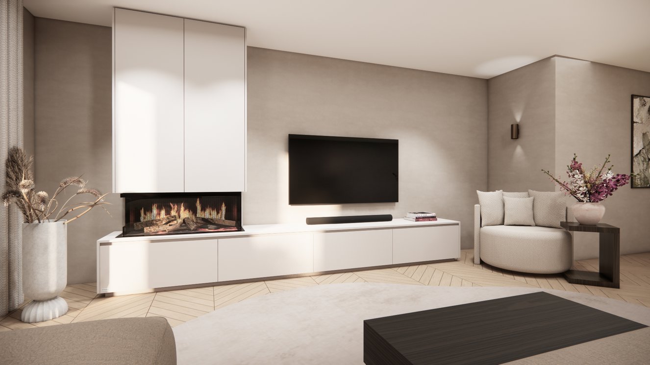 Tv-Meubel	Mason Kalfire E-ONE 100S 4-kleppen Chimney Royal