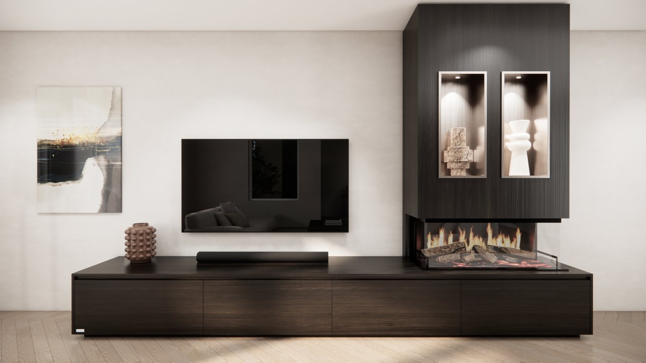 Tv-Meubel	Mason Kalfire	E-ONE	100S 4-kleppen Chimney Majestic